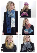 King Cole Curiosity DK Accessories Crochet Pattern 5149
