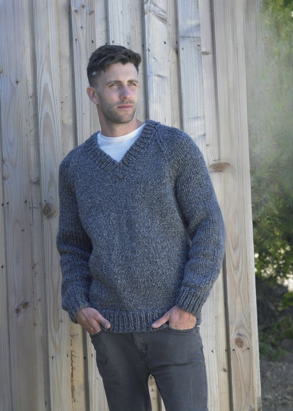 King Cole Big Value Super Chunky Stormy V Neck Cardigan and Sweater Pattern 5307