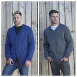 King Cole Big Value Super Chunky Stormy V Neck Cardigan and Sweater Pattern 5307
