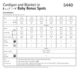 Hayfield Baby Bonus Spot DK Spotty Cardigan & Blanket Pattern 5440
