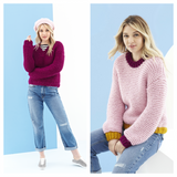 King Cole Timeless Classic Super Chunky Sweater Pattern 5524*