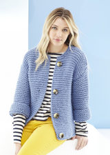 King Cole Timeless Classic Super Chunky Cardigan & Hat Pattern 5526*