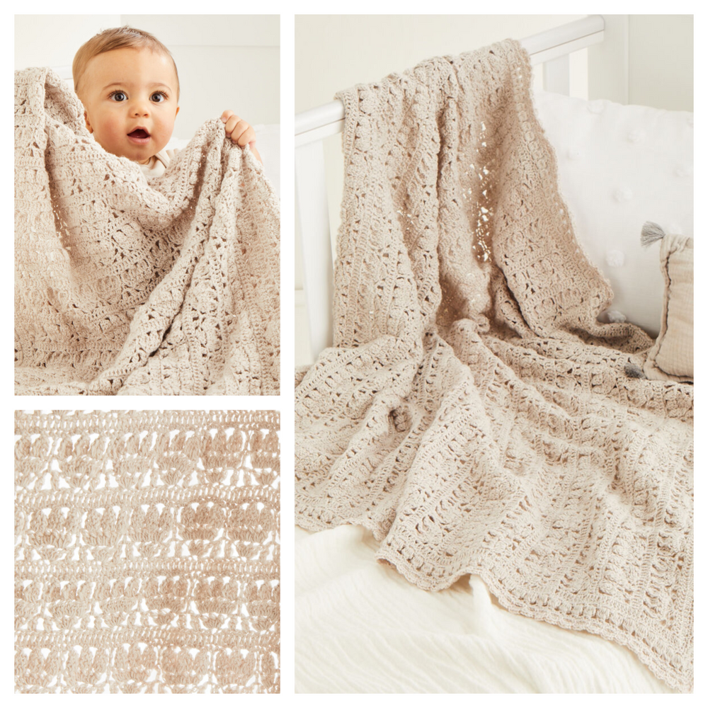 Sirdar Snuggly Ply Little Buds Crochet Blanket Pattern 5527