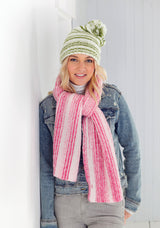 King Cole Stripe DK Hats, Berets and Scarves Pattern 5598