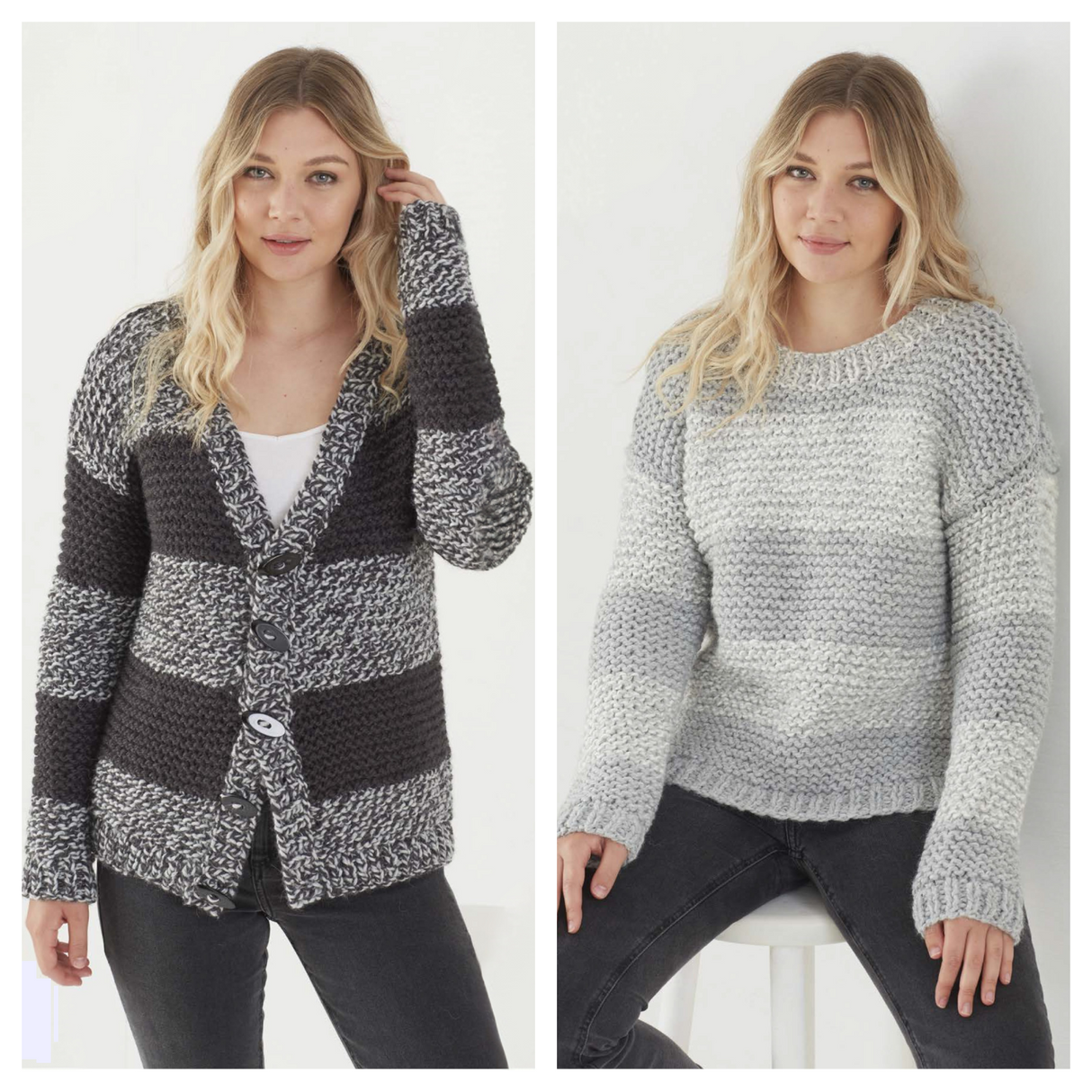 King Cole Timeless Classic Super Chunky Sweater & Cardigan Pattern 5667