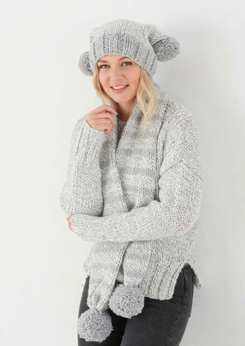 King Cole Timeless Classic Super Chunky Sweater, Hat & Scarf Pattern 5669