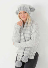 King Cole Timeless Classic Super Chunky Sweater, Hat & Scarf Pattern 5669