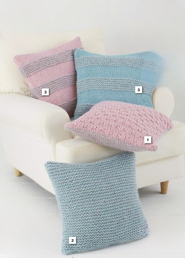 King Cole Timeless Classic Super Chunky Throw & Cushions Pattern 5670