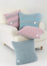 King Cole Timeless Classic Super Chunky Throw & Cushions Pattern 5670