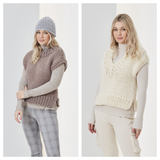 King Cole Rosarium Mega Chunky Tanks & Hat Pattern 5753