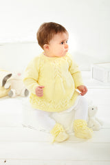 King Cole Baby Safe DK Cardigans, Tops, Hat & Bootees Pattern 5768