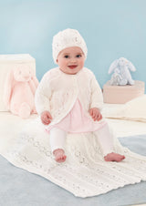 King Cole Baby Safe DK Cardigan, Matinee Jacket, Blanket, Hat Pattern 5770