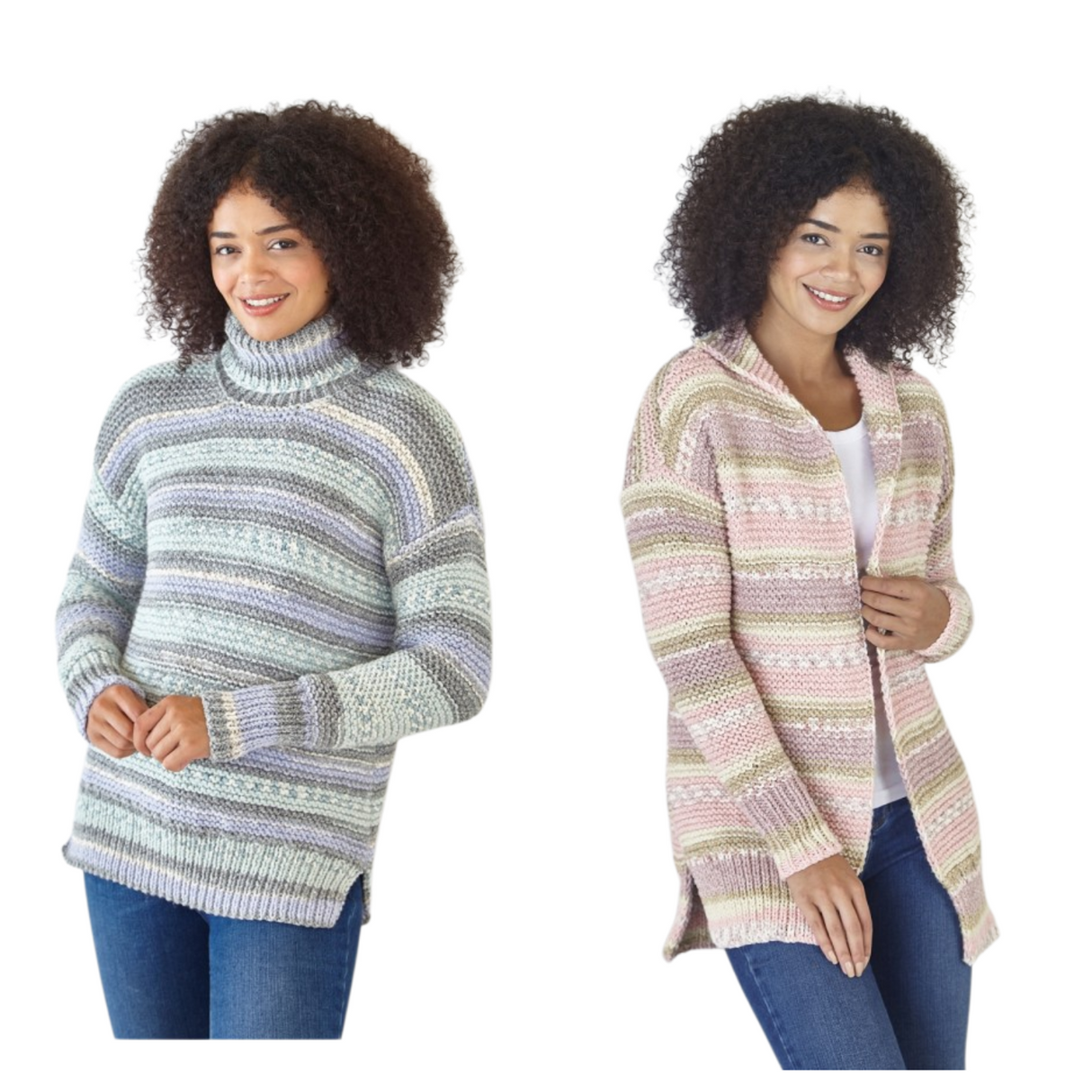 King Cole Drifter Chunky Cardigan & Sweater Pattern 5822
