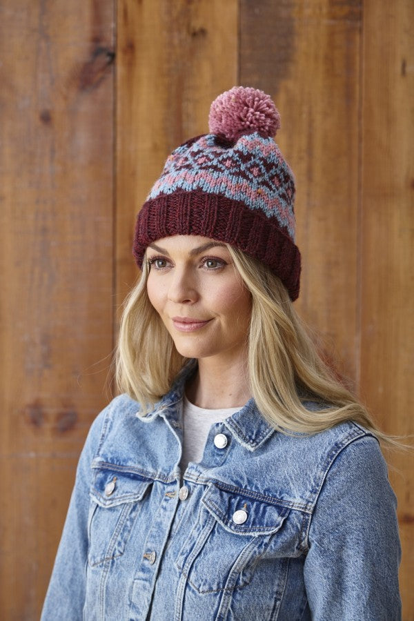 King Cole Fashion Aran Sweater & Hats Pattern 5868