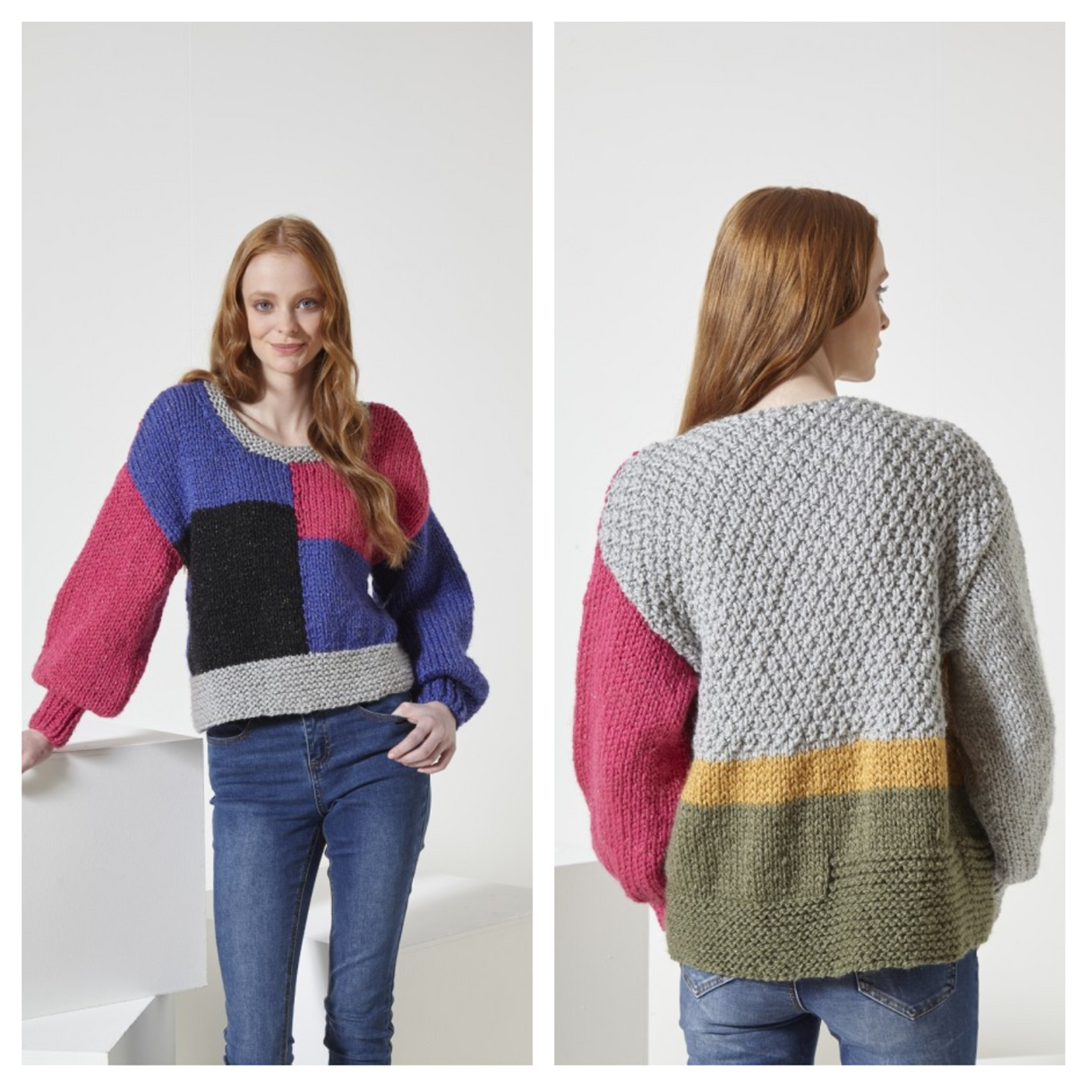 King Cole Celestial Super Chunky Cardigan and Sweater Pattern 6063*