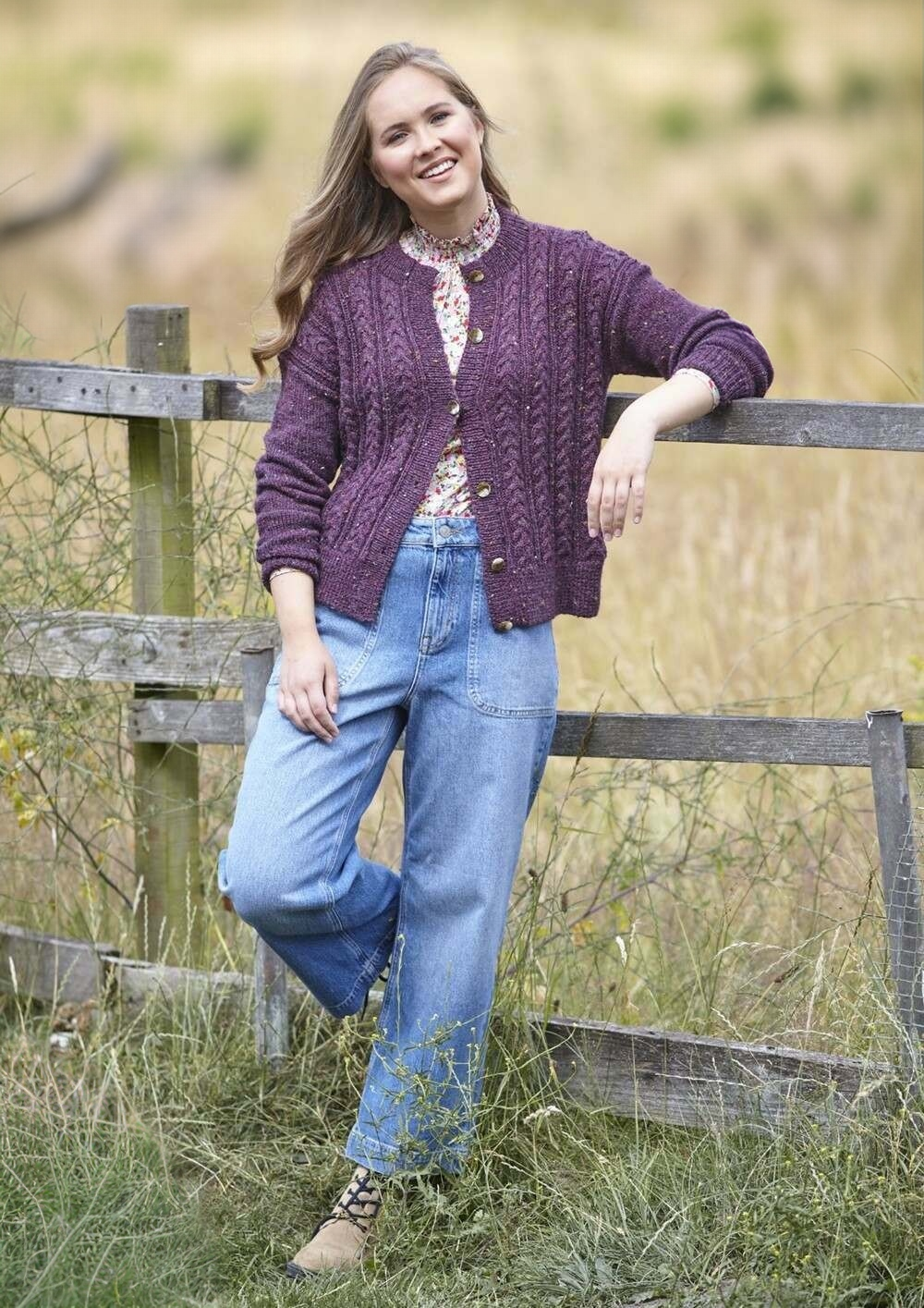 King Cole Homespun Prism DK Sweater & Cardigan Pattern 6099