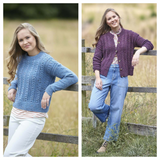 King Cole Homespun Prism DK Sweater & Cardigan Pattern 6099