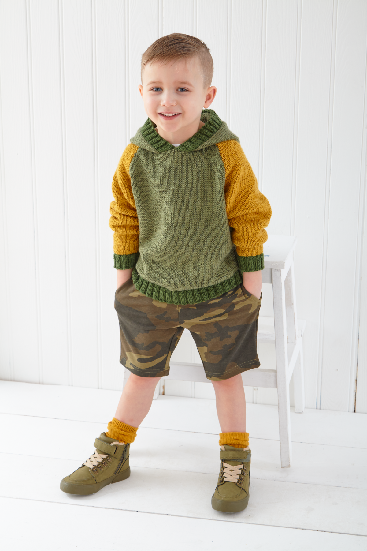 King Cole Cherished DK Childrens Sweater and Hoodie Knitting Pattern 6176