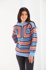 King Cole Merino Blend DK Crochet Cardigan and Jumper Pattern 6259