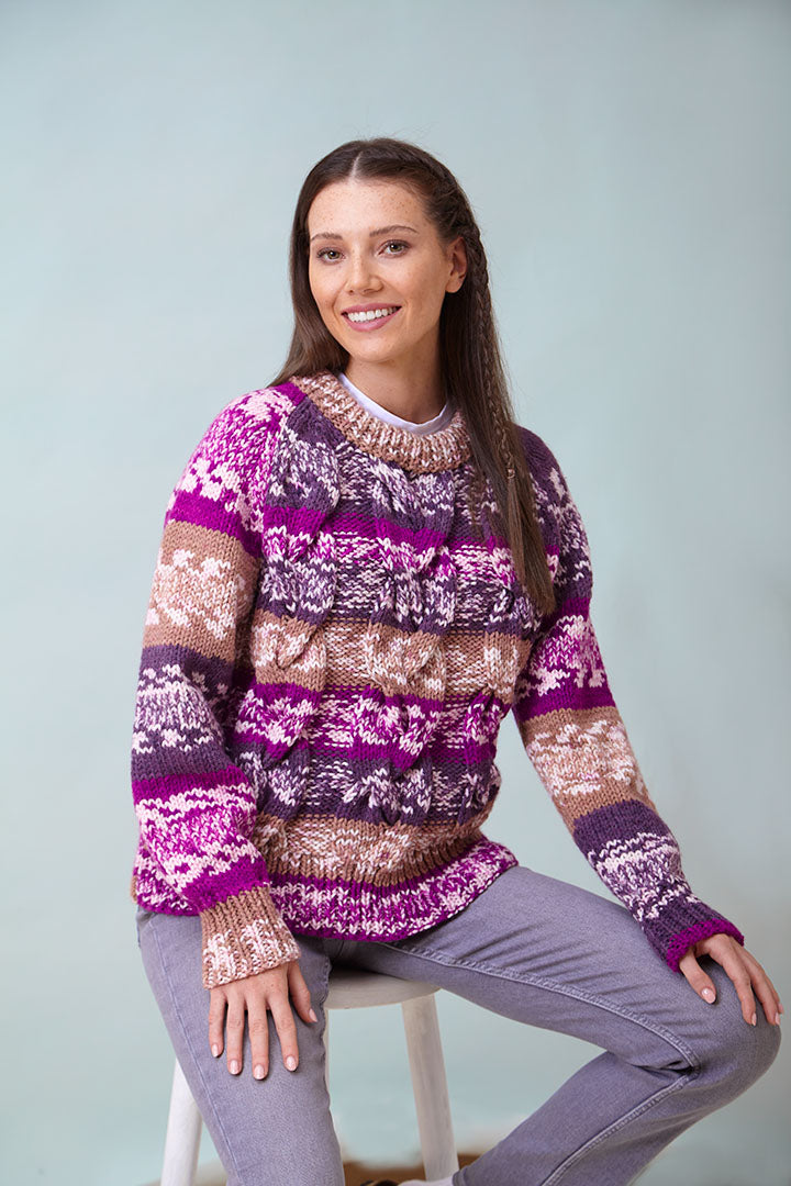 King Cole Nordic Chunky Sweater Pattern 6270