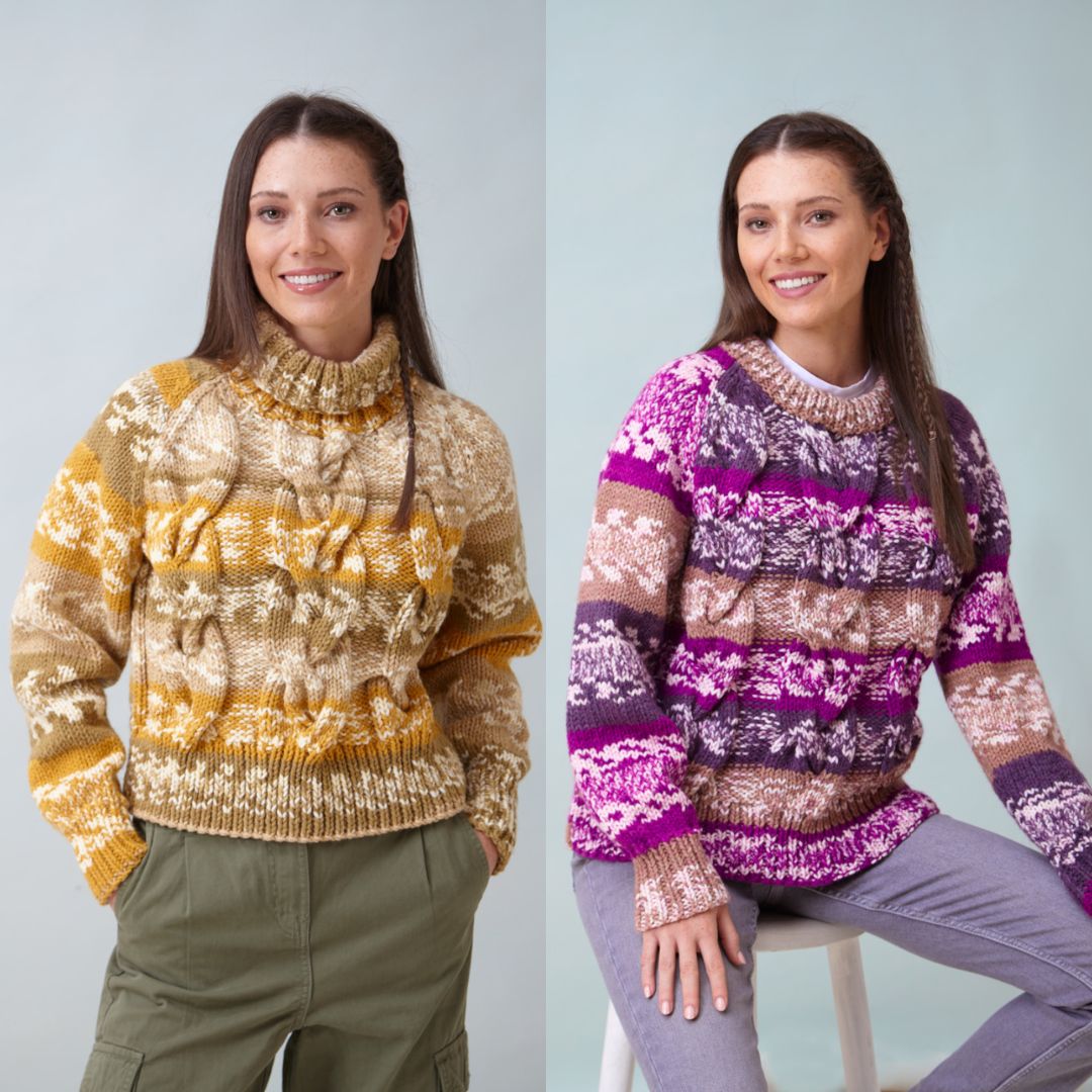 King Cole Nordic Chunky Sweater Pattern 6270