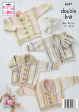 King Cole Cherished DK Cardigans Pattern 6287