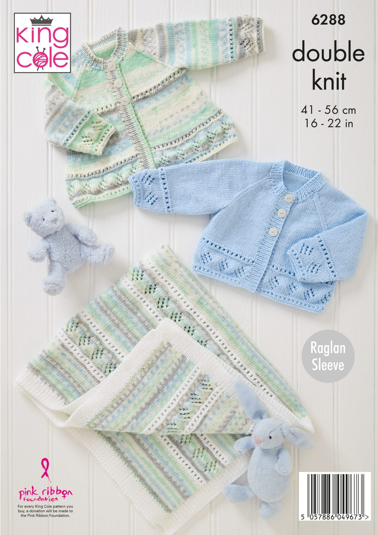 King Cole Cherished DK Jacket, Cardigan and Blanket Pattern 6288