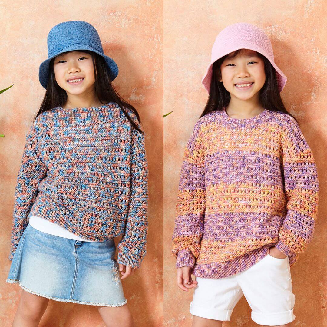 King Cole Cottonsoft Crystal DK Children's Sweater Pattern 6298