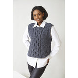 King Cole Yummy Tweed Chunky Sweater and Tank Top Pattern 6317