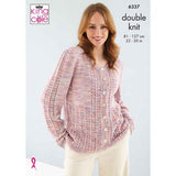 King Cole Linendale Reflections DK Cardigan and Waistcoat Pattern 6337