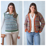 King Cole Forest Aran Cardigan and Tank Top Pattern 6344