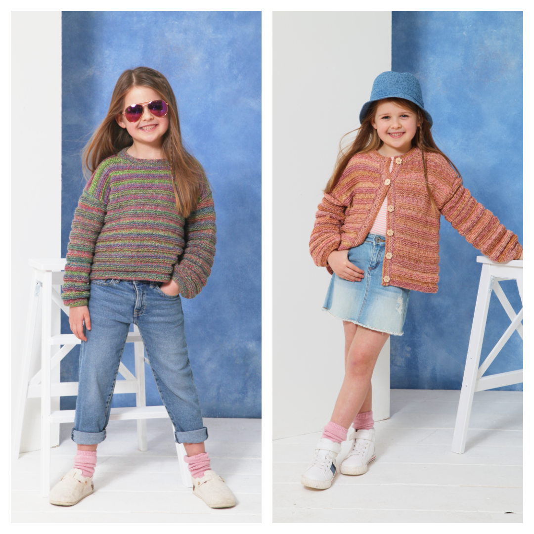 King Cole Jamboree DK Sweater and Cardigan Pattern 6349