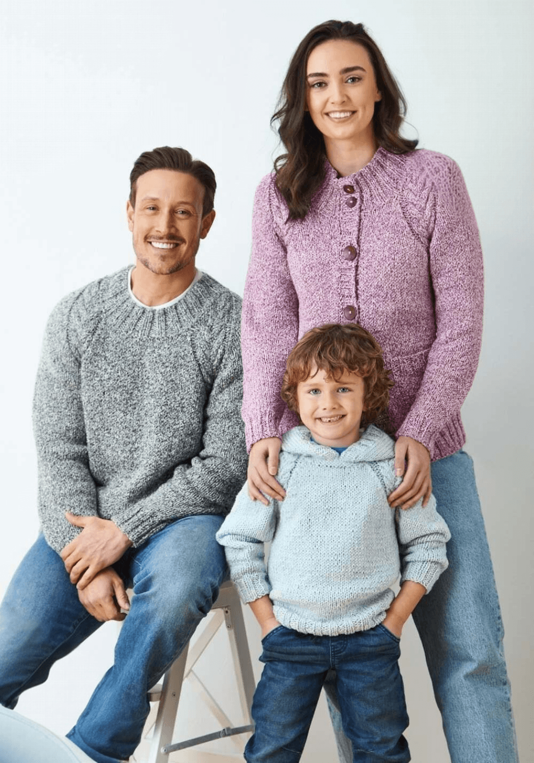 King Cole Simply Denim Chunky Sweaters & Cardigan Pattern 6374