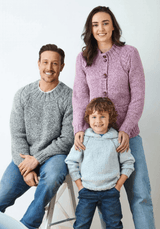King Cole Simply Denim Chunky Sweaters & Cardigan Pattern 6374