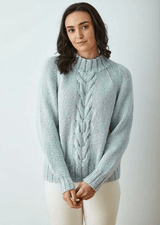 King Cole Simply Denim Chunky Sweater & Cape Top Pattern 6378
