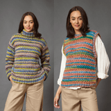 King Cole Flair Chunky Sweater & Tank Top Pattern 6385