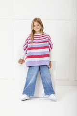King Cole Yummy Glitz Chunky Cape Top and Sweater Knitting Pattern 6391