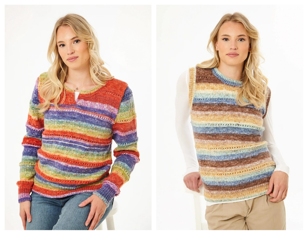 King Cole Bramble DK Sweater and Slipover Pattern 6403