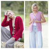 King Cole Dalesway Chunky Cardigan, Waistcoat and Tank Top Pattern 6412