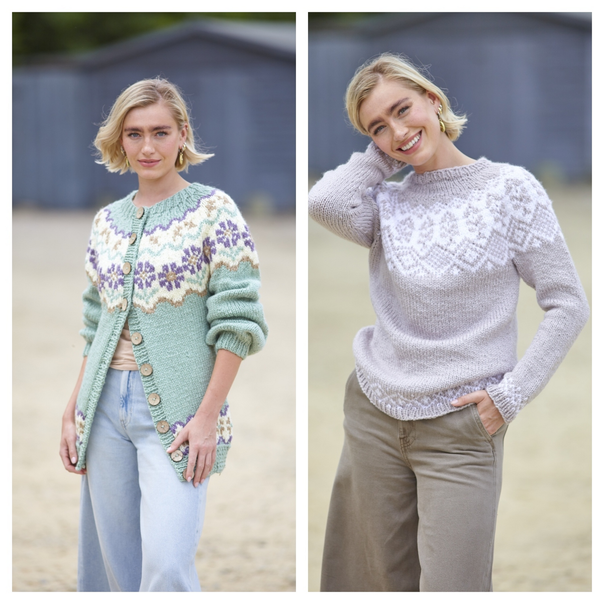 King Cole Dalesway Chunky Sweater and Cardigan Pattern 6413