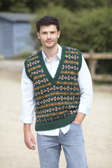 King Cole Dalesway Chunky Sweater Vest and Sweater Pattern 6414
