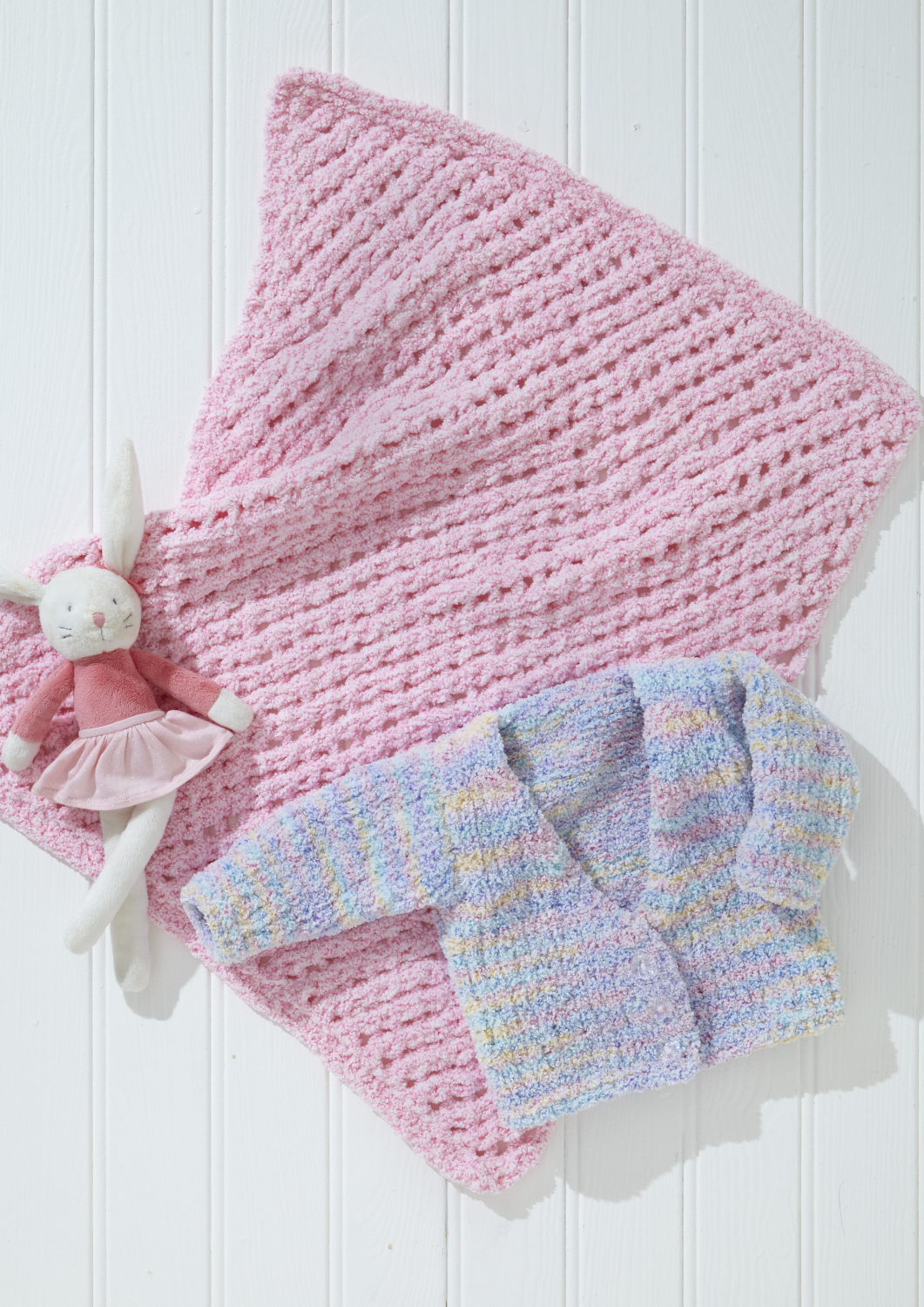 King Cole Fruitilicious Chunky Jacket, Cardigan and Blankets Pattern 6416