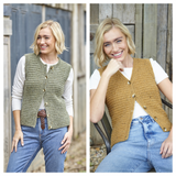 King Cole Homespun Aran Waistcoats Pattern 6421