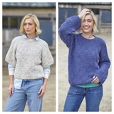 King Cole Homespun Aran Sweaters Pattern 6422