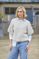 King Cole Homespun Aran Sweaters Pattern 6422