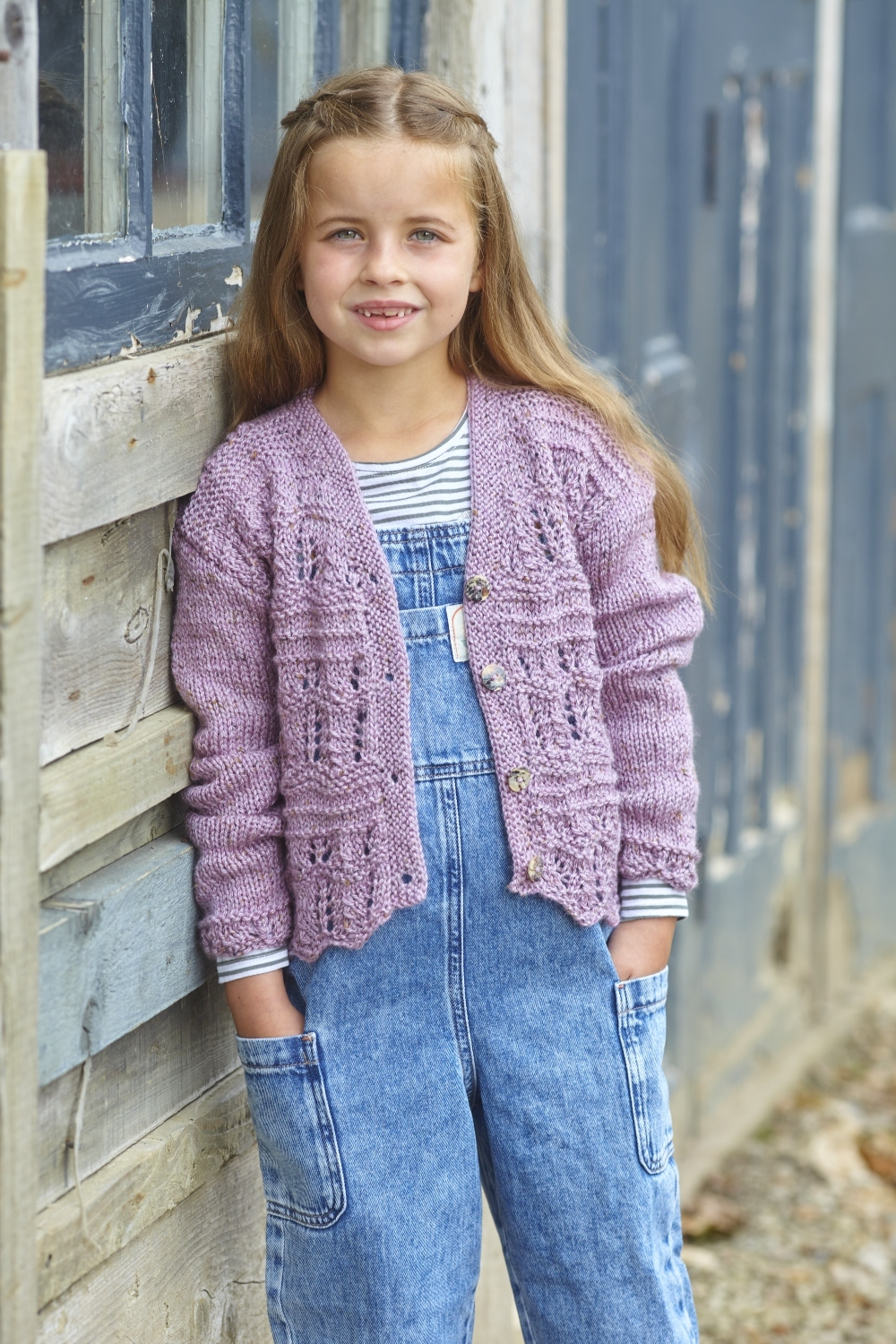 King Cole Homespun Aran Childs’ Cardigans Pattern 6424