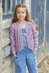 King Cole Homespun Aran Childs’ Cardigans Pattern 6424