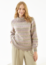 King Cole Crescendo Aran Cardigan and Sweater Pattern 6427