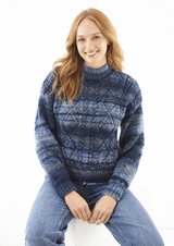 King Cole Cottagespun Chunky Cardigan and Sweater Pattern 6430