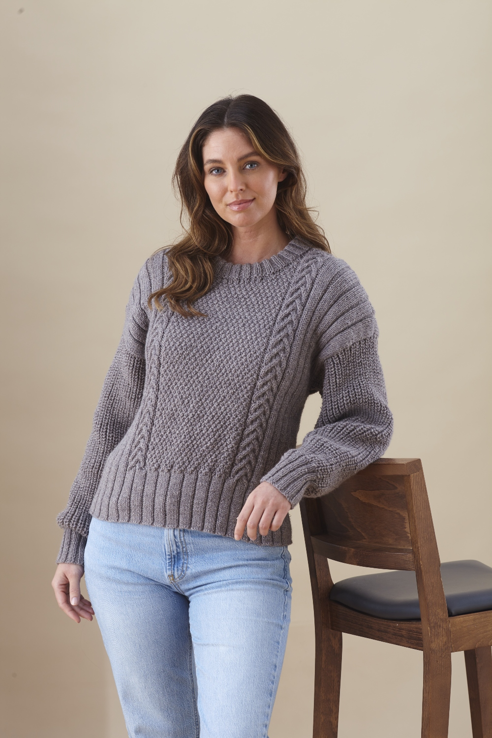 King Cole Merino Blend DK Sweater and Cardigan Pattern 6432